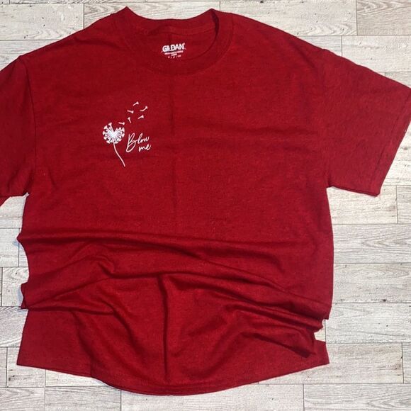 “Blow Me”, Custom Dandelion Graphic, Unisex Tee - Picture 6 of 15